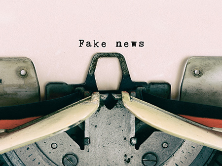 fake news typewriter