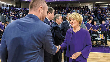 shirley welsh ryan at the rededication of welsh-ryan arena