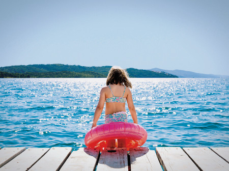 girl near water