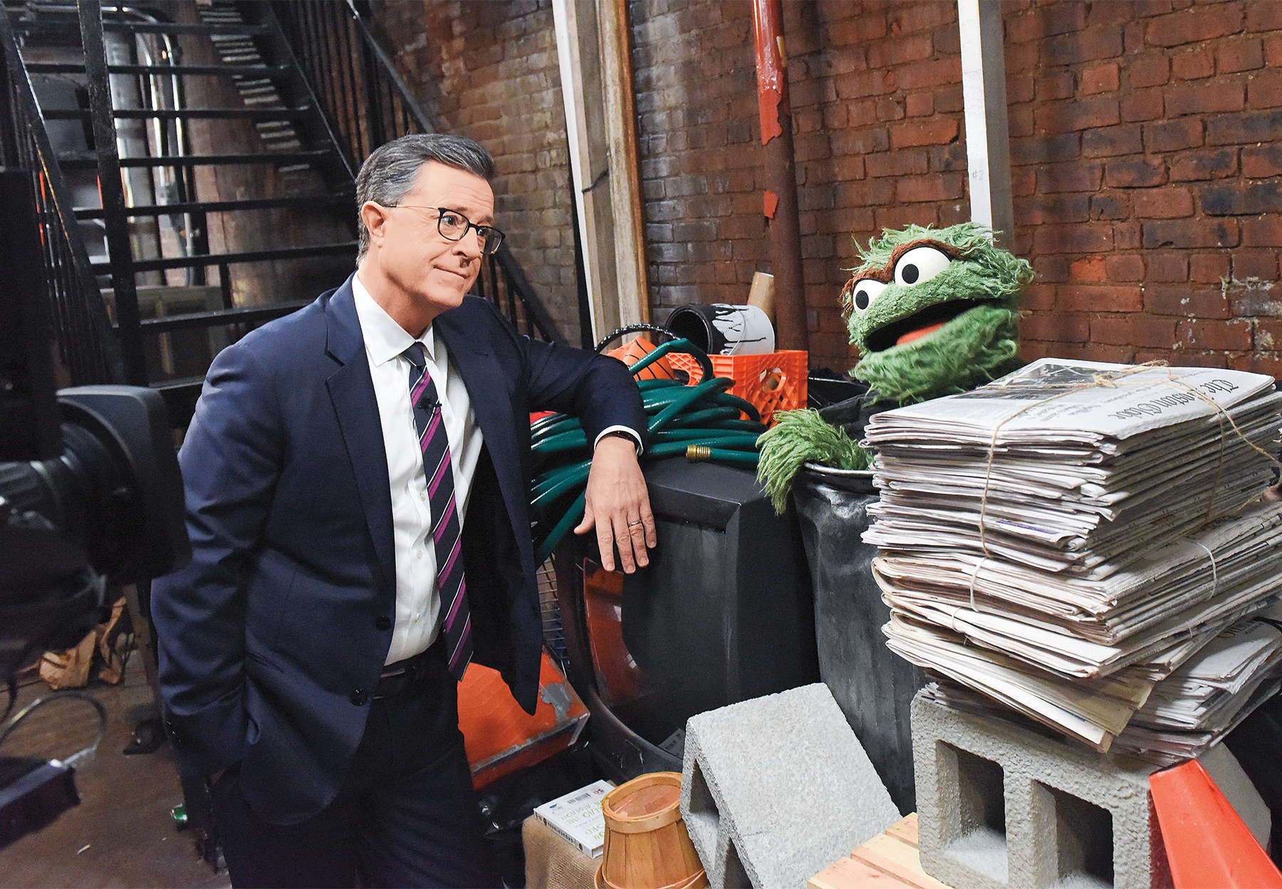 stephen colbert oscar the grouch sesame street