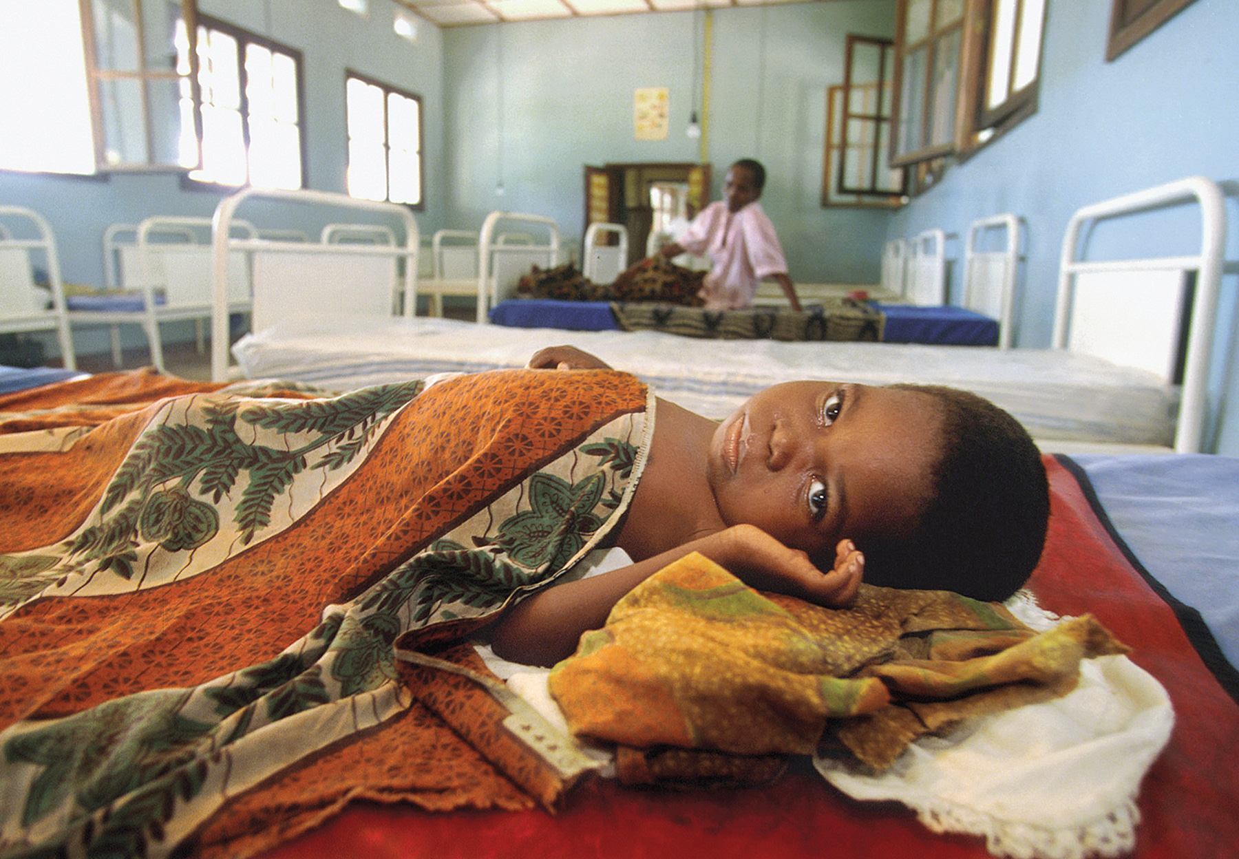 child sick with ebola
