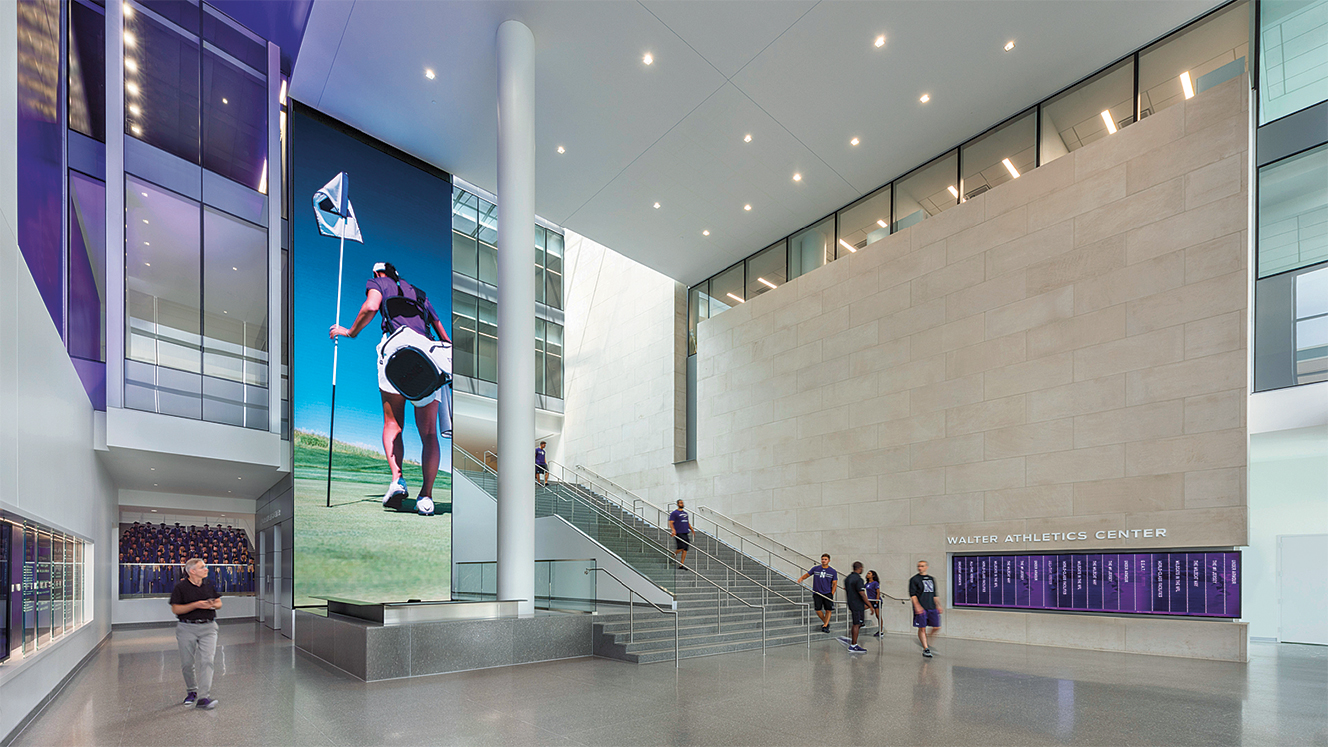 slider walter athletics center lobby