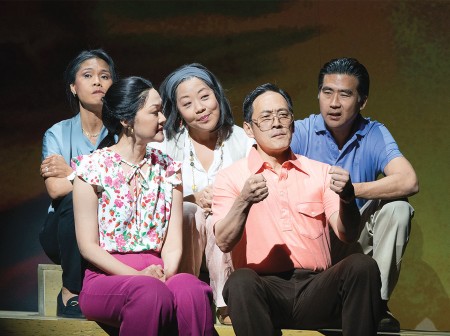 The cast of Coleman ’72 acts as if they are sitting in a car together.