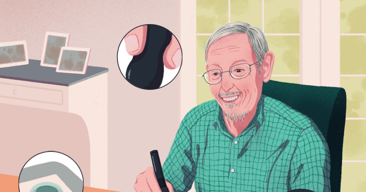 Northwestern Magazine A Pen for Parkinson’s Patients