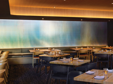 Michelin-starred restaurant asterid in the Walt Disney Concert Hall in downtown Los Angeles