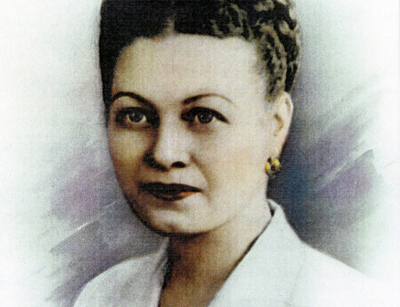 An illustrated headshot of Mary T. Washington Wylie wearing a white blouse.