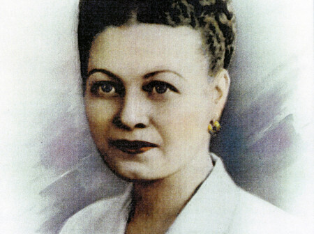 An illustrated headshot of Mary T. Washington Wylie wearing a white blouse.