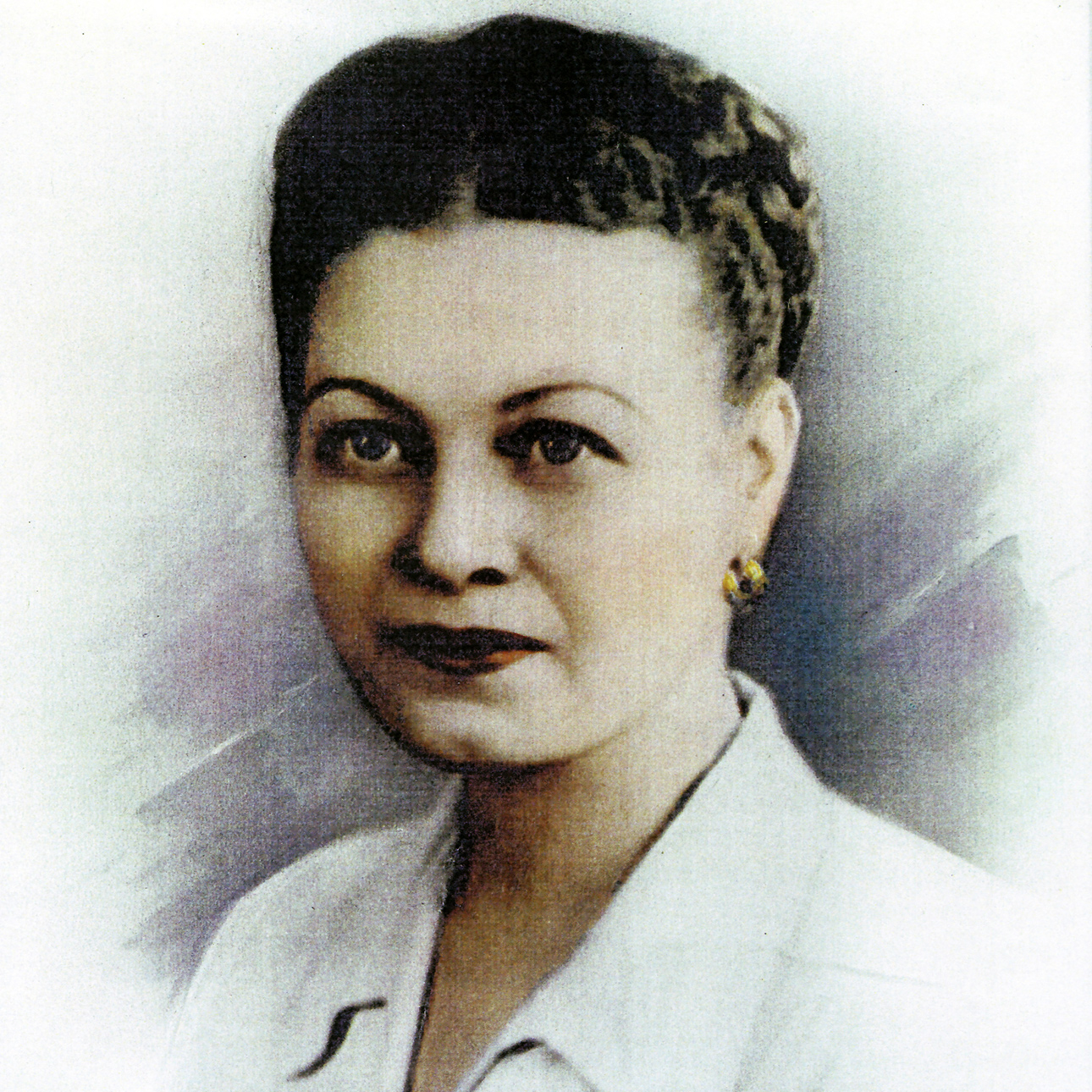 An illustrated headshot of Mary T. Washington Wylie wearing a white blouse.