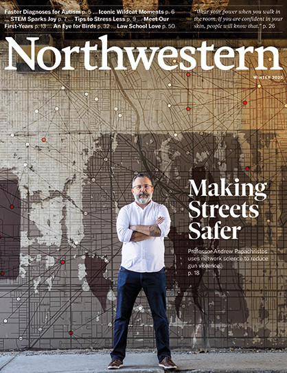 Winter cover of Northwestern Magazine