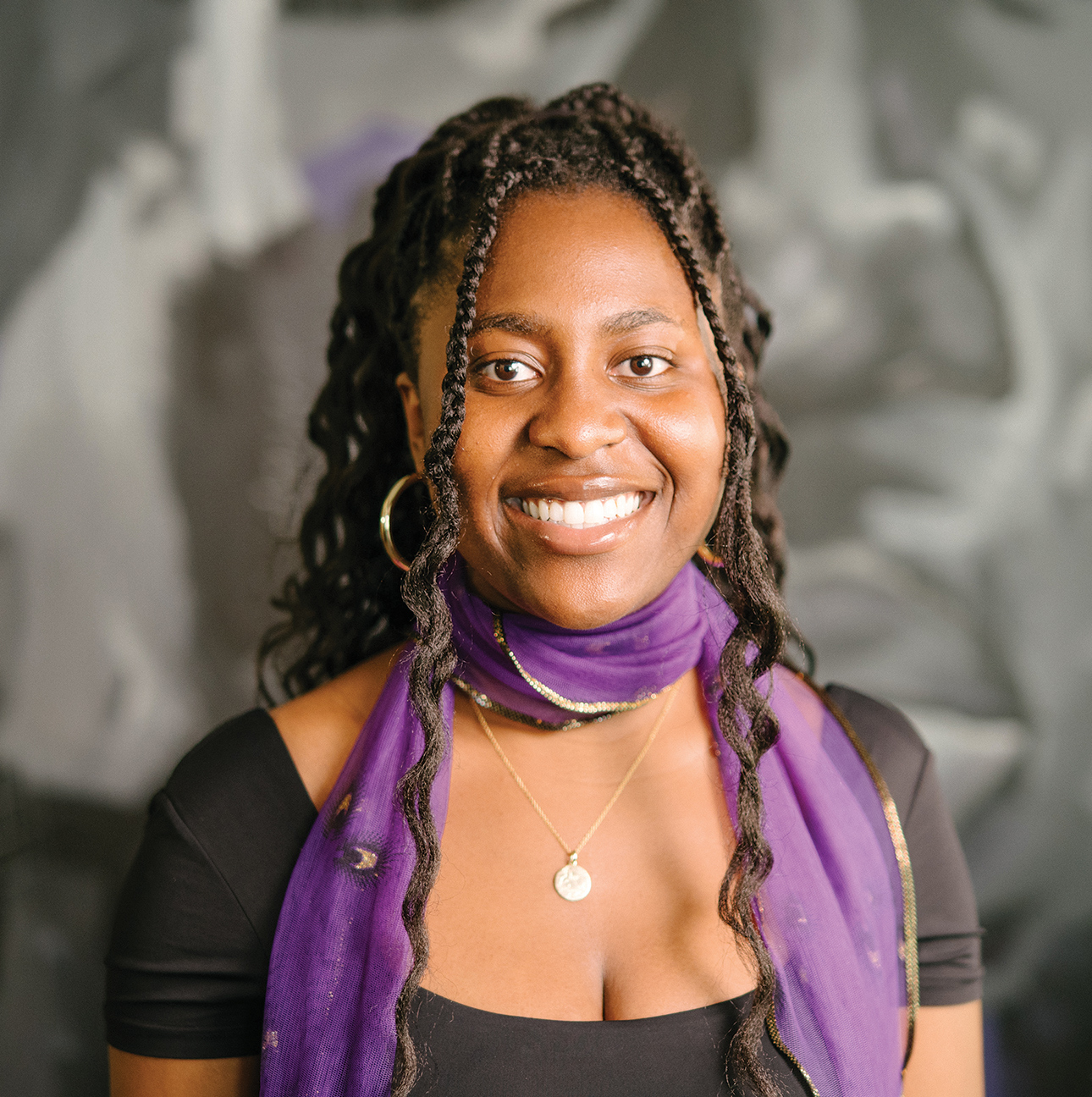 Cydney Brown smiles at the camera.