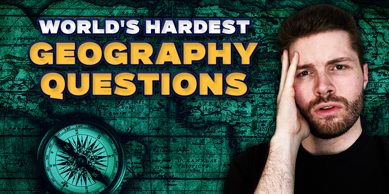 Jake Lyons rests his head in his hand in distress against a backdrop of a green map and compass.