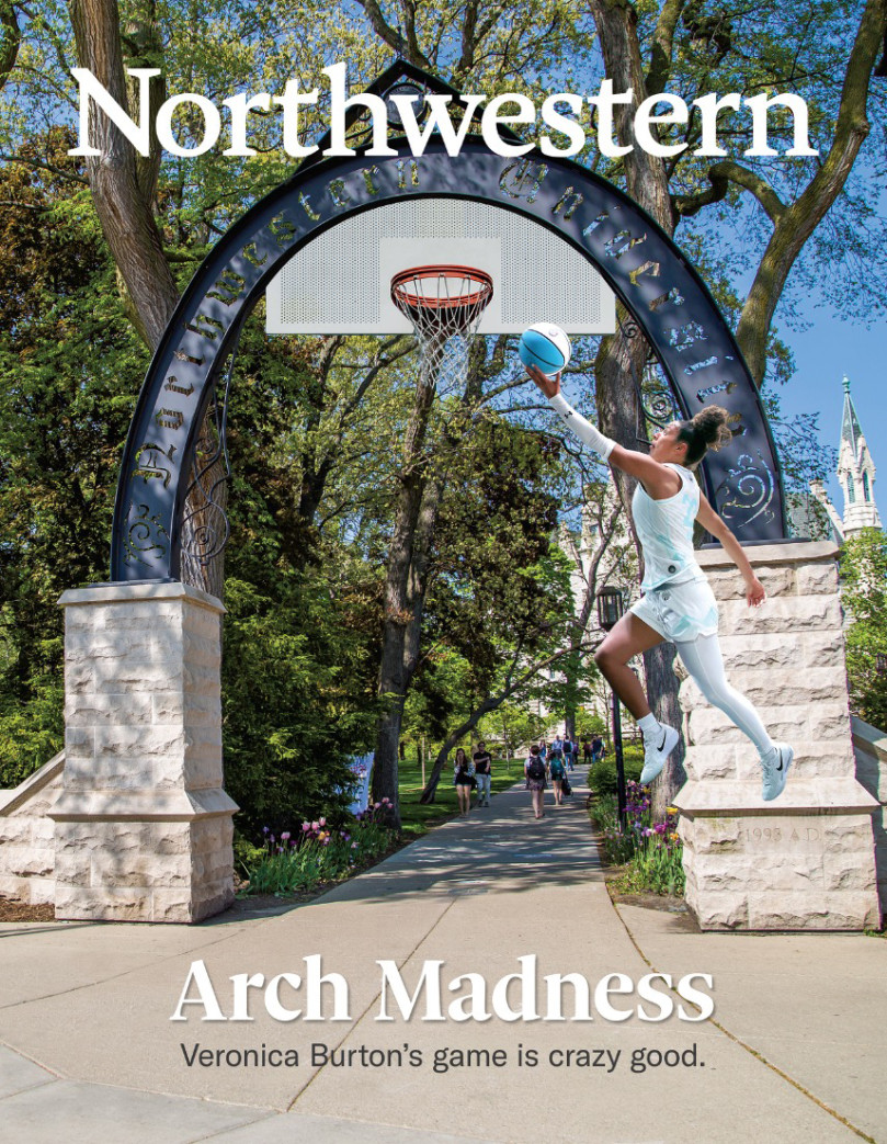 Veronica Burton jumps in the air to shoot a basket on Weber Arch.