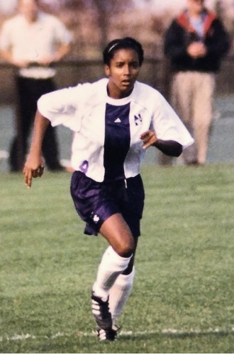 Northwestern soccer player Dionna Latimer-Hearn